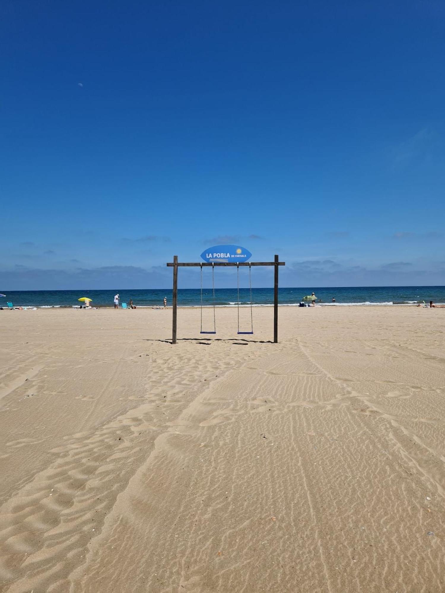 Apartamento Barbacoa, Piscina Y Playa La Pobla de Farnals Exteriör bild