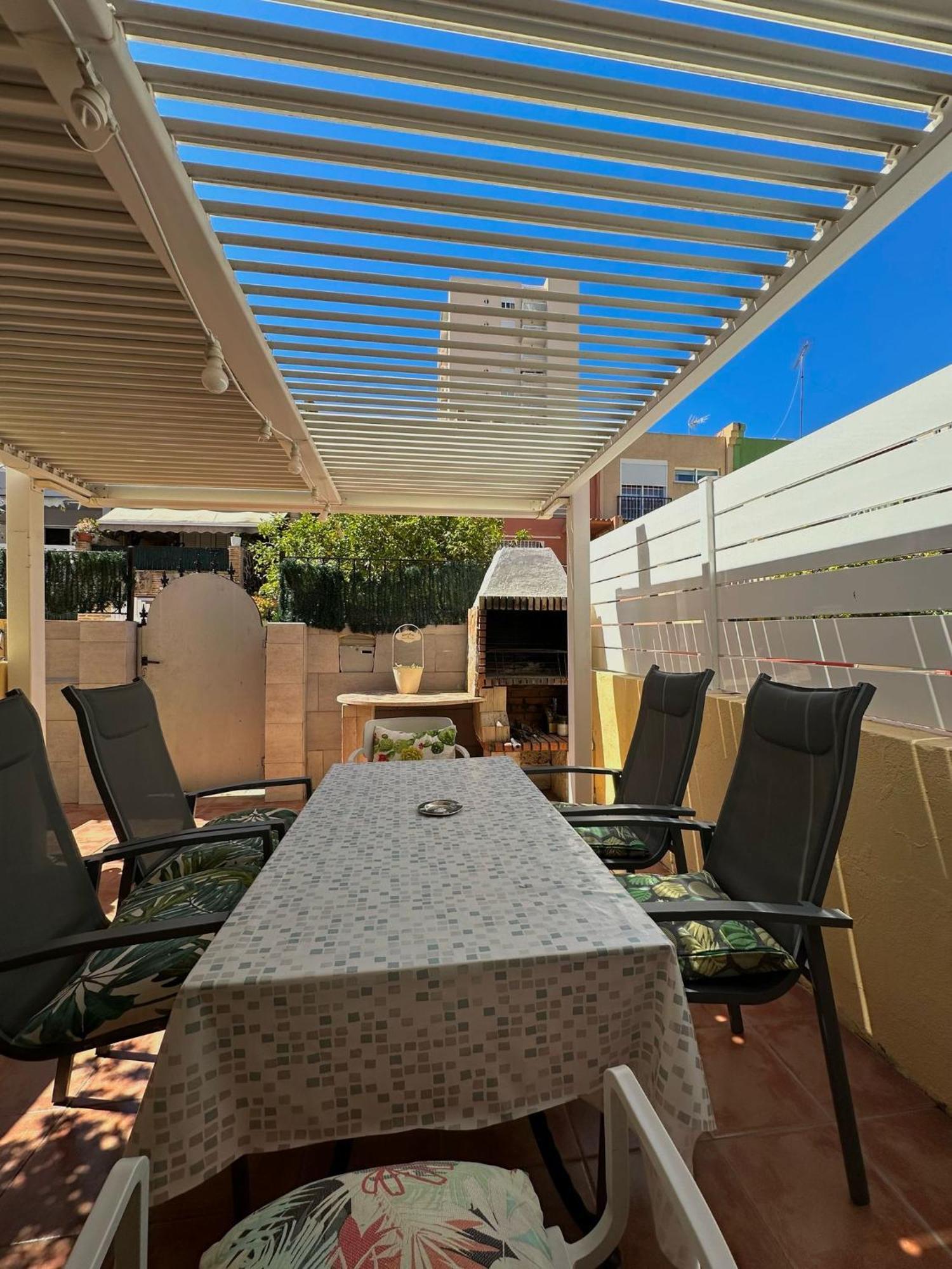 Apartamento Barbacoa, Piscina Y Playa La Pobla de Farnals Exteriör bild